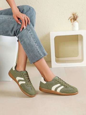 Sixth Sens Sneakersy w kolorze khaki