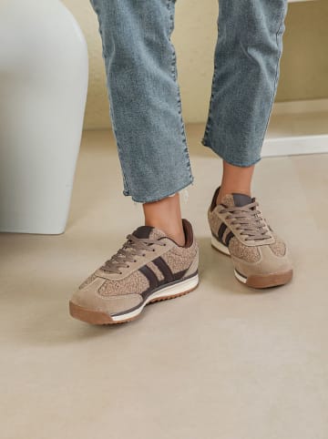 Sixth Sens Sneakersy w kolorze szarobrązowym