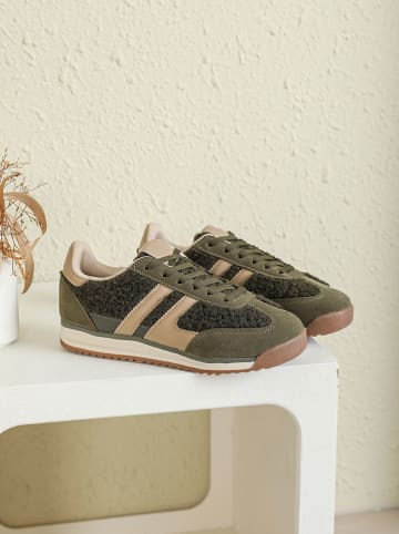 Sixth Sens Sneakersy w kolorze khaki