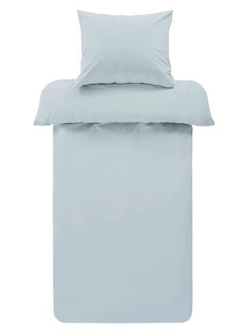 Jotex Perkal beddengoedset ''Zack'' lichtblauw