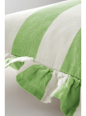 Jotex Kussenhoes ''Isla'' groen/wit