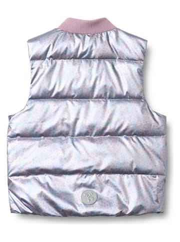 Wheat Doorgestikte bodywarmer "Fryd" zilverkleurig