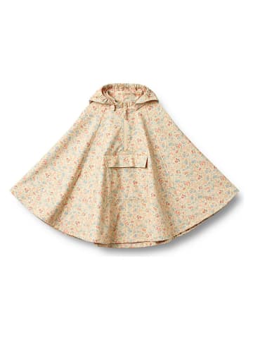 Wheat Regenponcho "Drops" geel