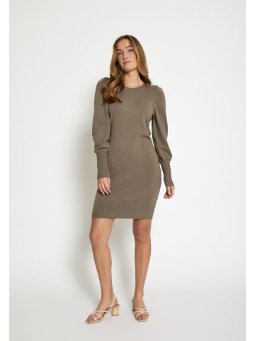 Peppercorn Gebreide jurk taupe