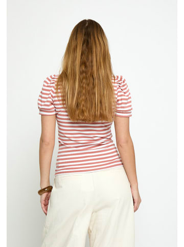 Peppercorn Shirt in Altrosa/ Weiß