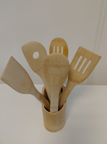 mesa 6-delige kookbestekset "Enrico" naturel - (H)32 cm