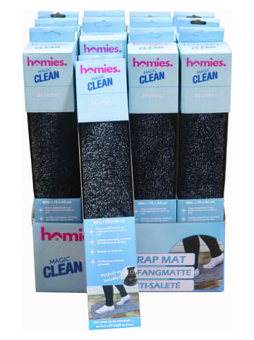 mesa Deurmat "Magic Clean" zwart - (L)45 x (B)75 cm