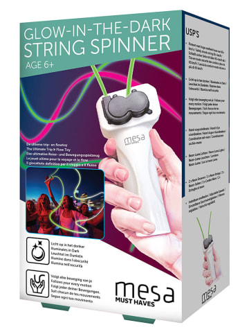 Spinner ze sznurkiem "Must Haves" w kolorze białym - wys. 14 cm