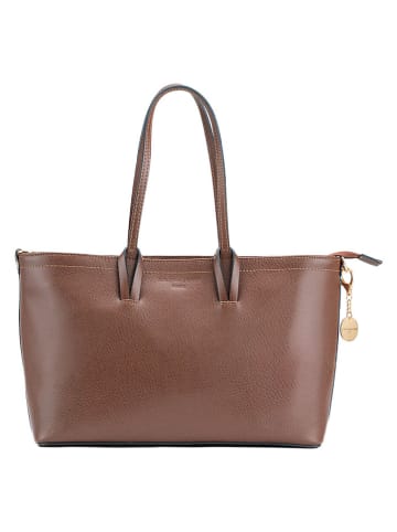 Christian Laurier Leder-Schultertasche "Serinity" in Hellbraun - (B)40 x (H)22 x (T)11 cm