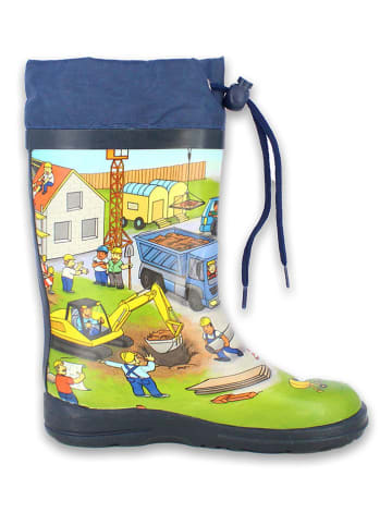 Beck Gummistiefel "Bauarbeiter" in Bunt/ Dunkelblau