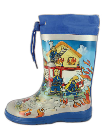 Beck Gummistiefel "Fire" in Blau/ Bunt