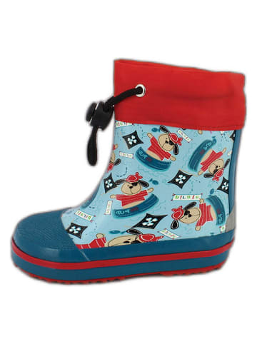 Beck Gummistiefel "Piraten" in Hellblau
