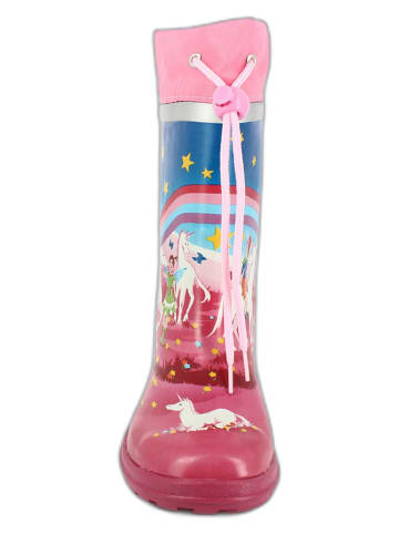 Beck Gummistiefel "Wonderland" in Pink/ Bunt