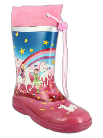 Beck Gummistiefel "Wonderland" in Pink/ Bunt