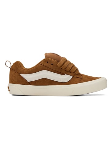 Vans Leder-Sneakers in Hellbraun