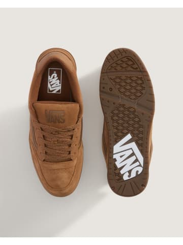 Vans Leder-Sneakers in Hellbraun