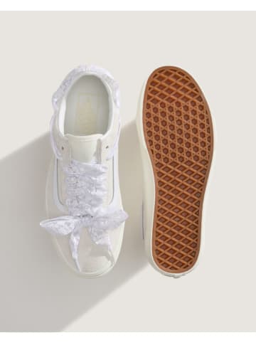 Vans Leder-Sneakers in Creme