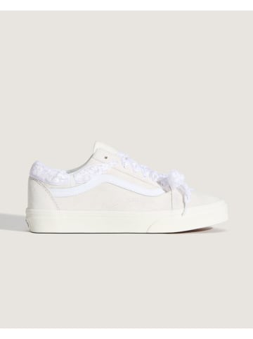 Vans Skórzane sneakersy w kolorze kremowym