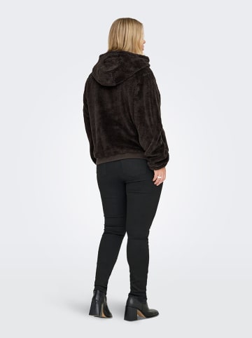 ONLY Carmakoma Fleecejacke in Schwarz