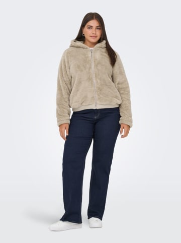 ONLY Carmakoma Fleecejacke in Sand