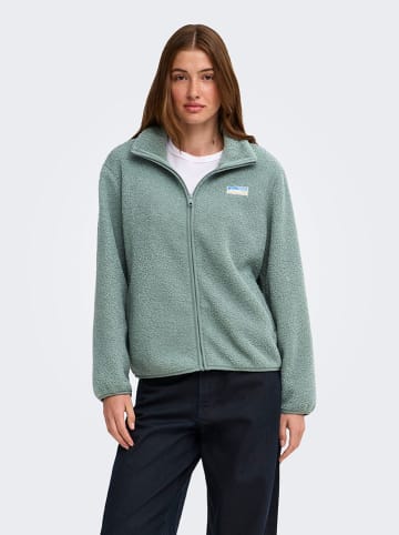 ONLY Fleecejacke in Hellgrün