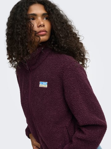 Fleece vest bordeaux