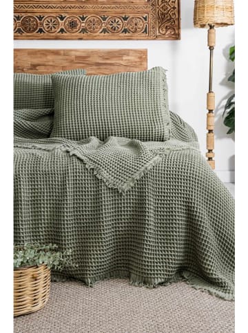 Elizabed 3-delige bedspreiset "Norah" kaki