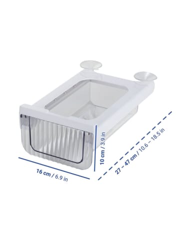 Wenko Organizer "Kira" w kolorze białym do lodówki - 16 x 10 x 27 cm