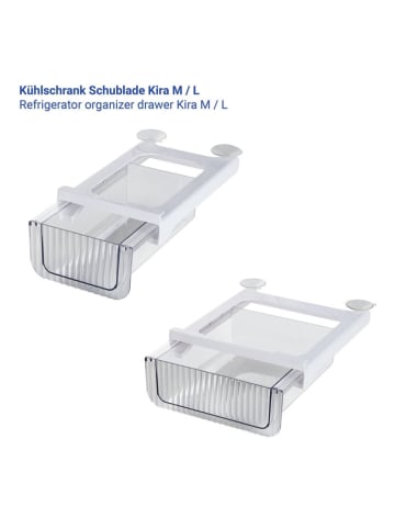 Wenko Organizer "Kira" w kolorze białym do lodówki - 24 x 10 x 27 cm