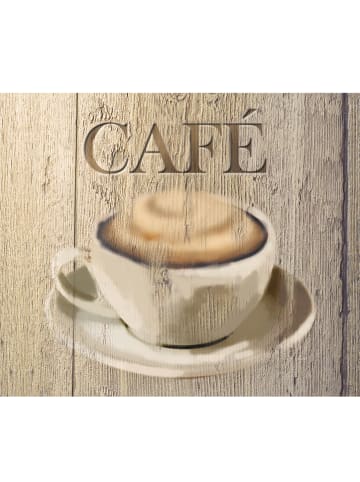 Wenko Spritzschutzwand "Café" in Beige - (L)60 x (B)50 cm