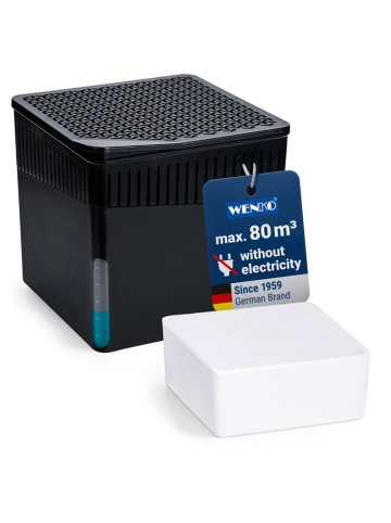 Wenko Luftentfeuchter "Cube" in Schwarz - (B)16,5 x (H)15,7 x (T)16,5 cm