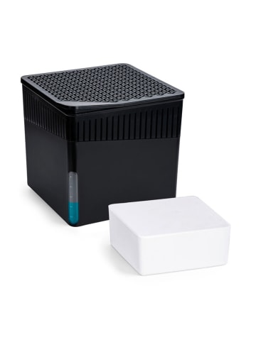 Wenko Luchtontvochtiger "Cube" zwart - (B)13 x (H)13 x (D)13 cm