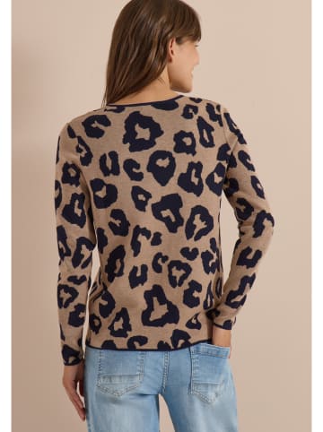 Cecil Pullover in Hellbraun/ Schwarz