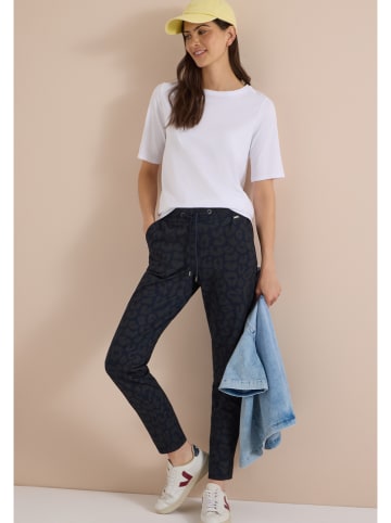 Cecil Broek donkerblauw/grijs