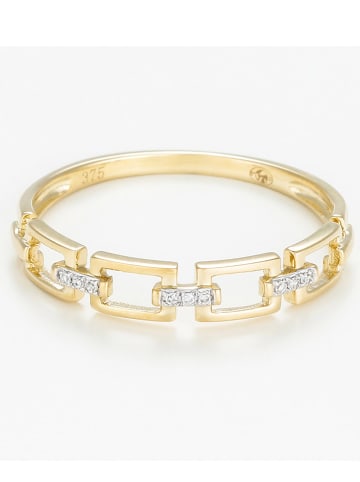 Gold-Ring "Maillage" mit Diamanten