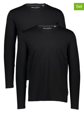 Marc O'Polo 2er-Set: Longsleeves in Schwarz