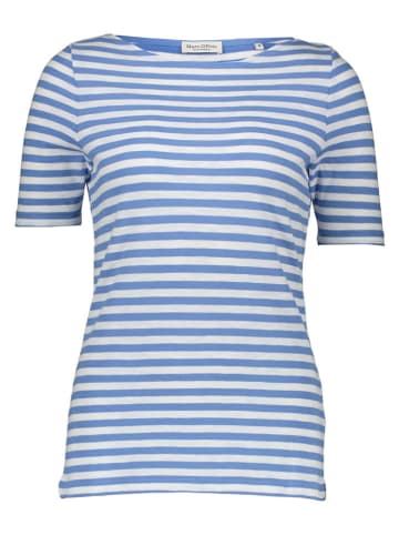 Marc O'Polo Shirt in Blau/ Creme