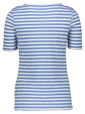 Marc O'Polo Shirt in Blau/ Creme