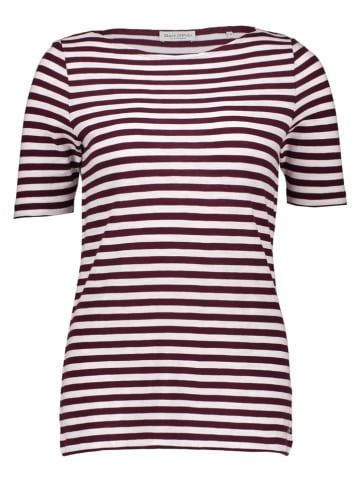 Marc O'Polo Shirt in Bordeaux/ Creme