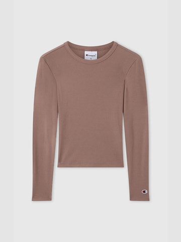 Champion Longsleeve in Hellbraun