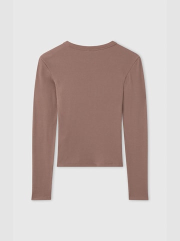 Champion Longsleeve in Hellbraun