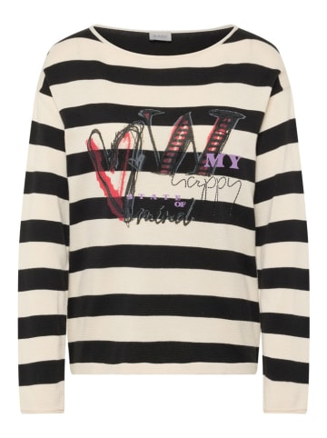 Rabe Pullover in Creme/ Schwarz