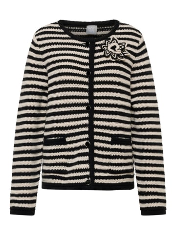 Rabe Cardigan in Schwarz/ Creme