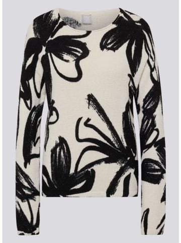 Rabe Pullover in Weiß/ Schwarz