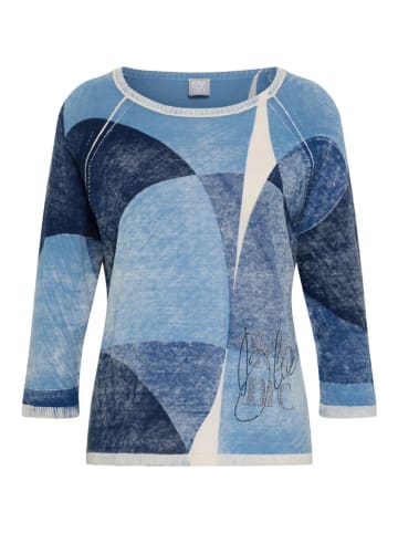 Rabe Pullover in Hellblau/ Dunkelblau