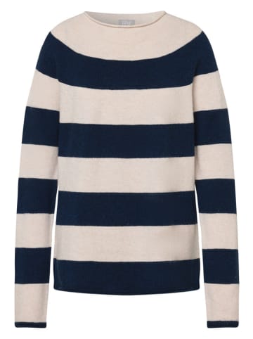 Rabe Pullover in Creme/ Dunkelblau