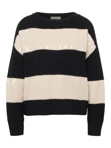 Pullover in Schwarz/ Creme