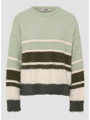 Pullover in Hellgrün/ Beige