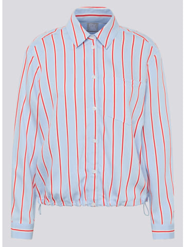 Rabe Bluse in Hellblau/ Rot