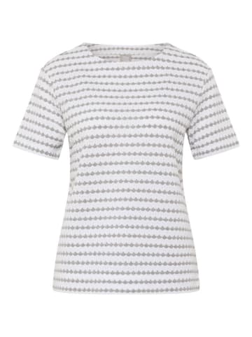 Rabe Shirt in Weiß/ Grau